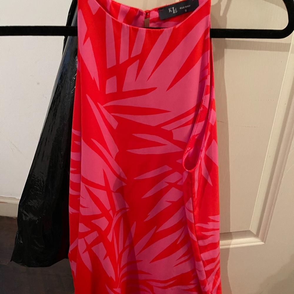 Red beach dress